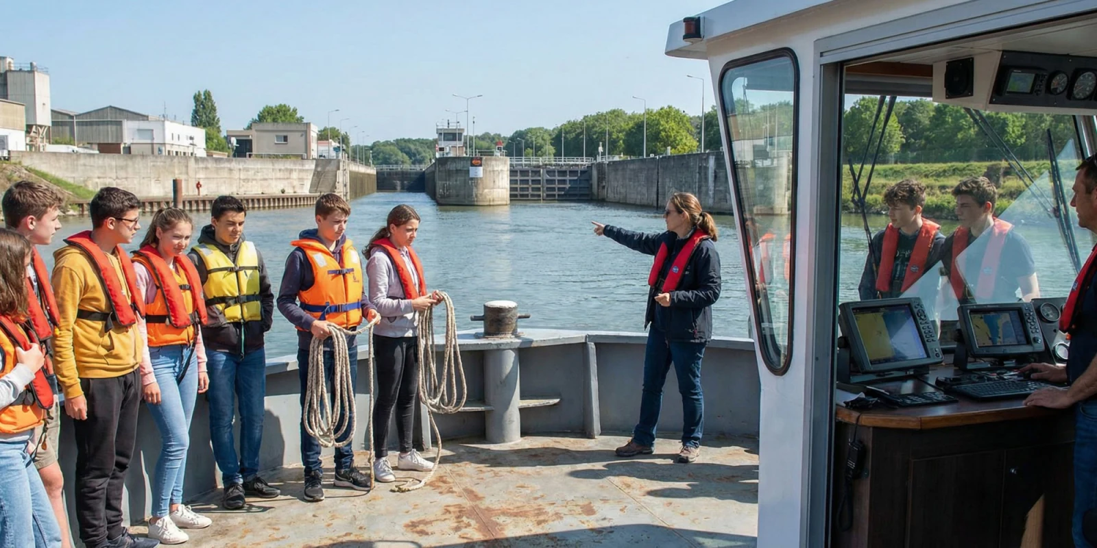 Ateliers et Sorties sur l'Eau : la Formation Pratique du Bac Pro Transport Fluvial